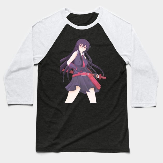 Akame - Akame Ga Kill Baseball T-Shirt by ThomaneJohnson